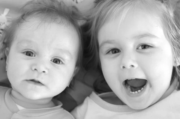 Two beautiful baby — Stock Photo, Image
