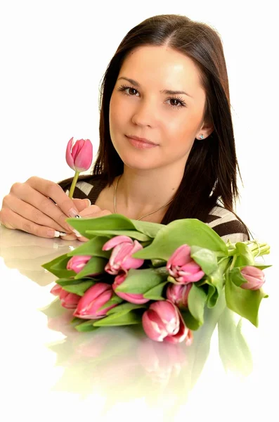 Tulipán nő — Stock Fotó