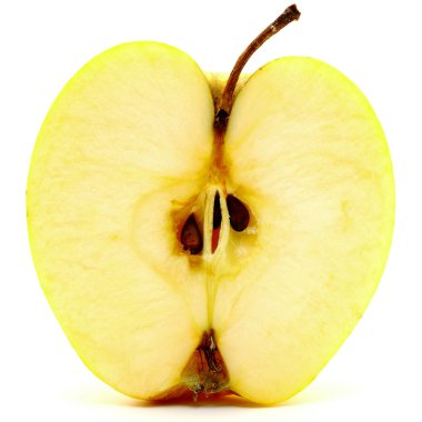 beyaz zemin üzerinde güzel elma