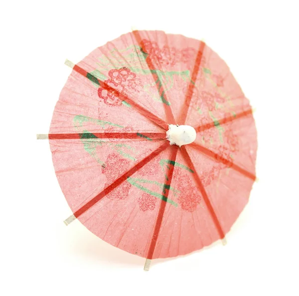 stock image Pink cocktail umbrella