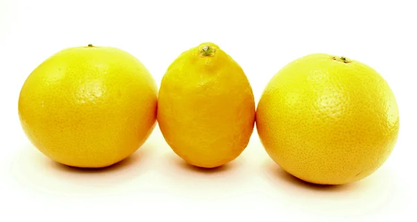 Żółty grejpfruta i cytryny — Zdjęcie stockowe