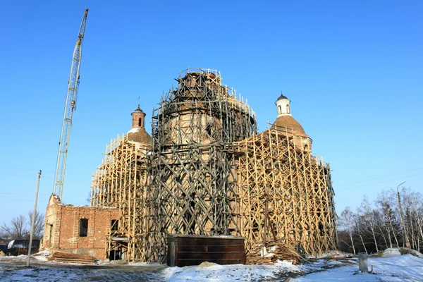 Obnova starého kostela — Stock fotografie