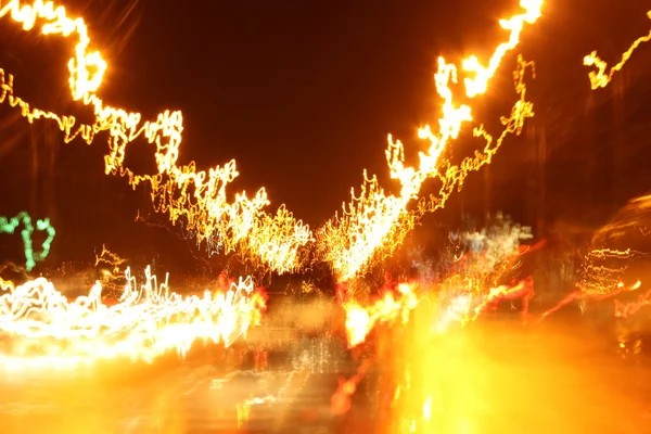 Urban road at night — Stock Photo, Image