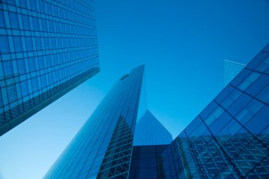 Skyscrapers and blue sky clipart