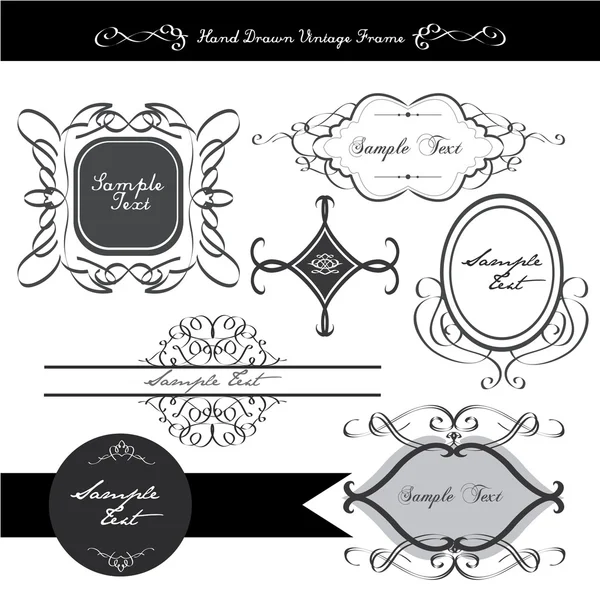 Elegant calligraphic design element — Stock Vector