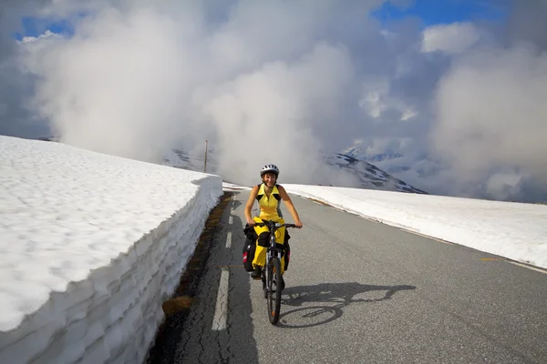Hora biker v Norsku — Stock fotografie