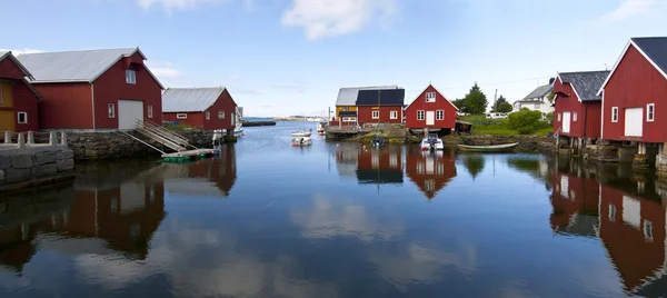 Rybářská vesnice bude, Norsko — Stock fotografie
