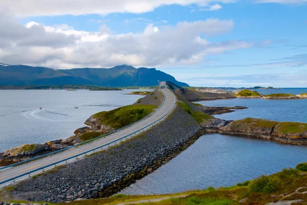 Pittoresco paesaggio norvegese. Atlantico havsvegen — Foto Stock