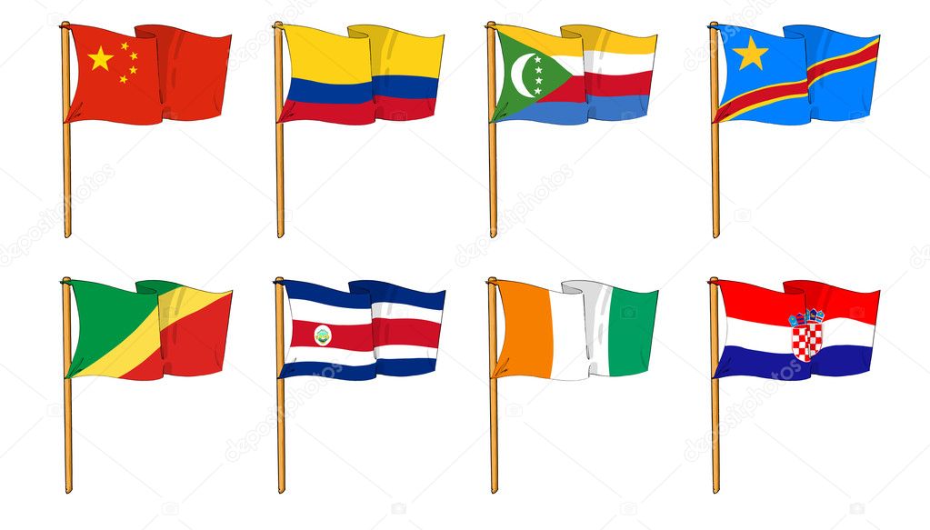 Handdrawn Flags of the World letter C Stock Photo by ©rolfik 8883417