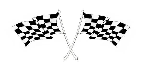 stock image Checkered racing flag