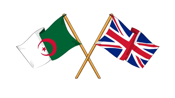 Велика Британія та Алжиру Альянсу та дружби — стокове фото