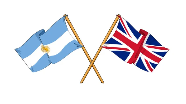 Alleanza e amicizia Regno Unito e Argentina — Foto Stock