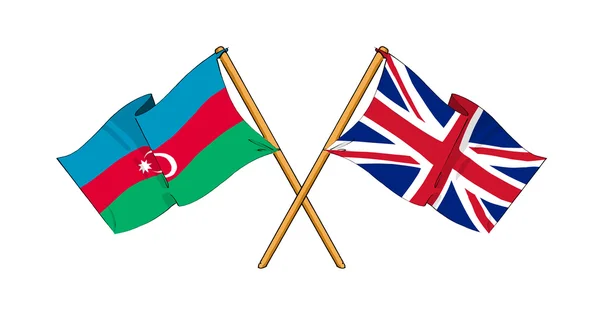 联合王国和阿塞拜疆-联盟和友谊 — 图库照片