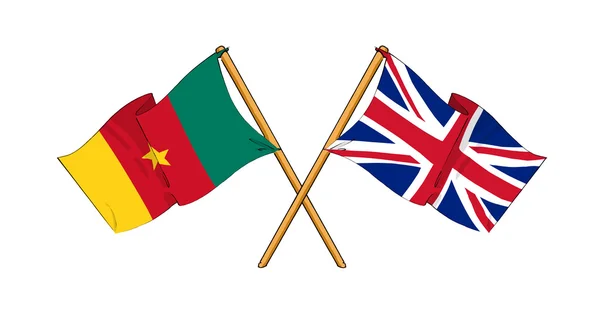 United Kingdom and Cameroon alliance and friendship — Stock Photo, Image