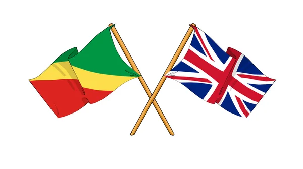 Alleanza e amicizia tra Regno Unito e Repubblica del Congo — Foto Stock