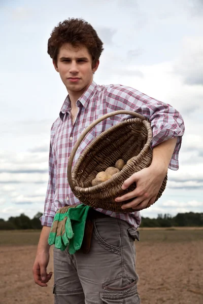 Stock image Young handsome farmer