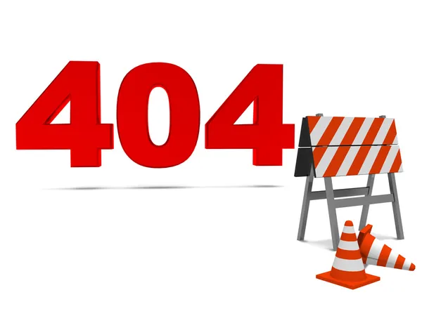 Computerfehler 404 — Stockfoto