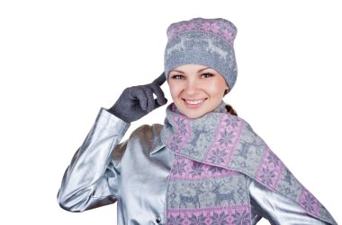 güzel kış kadını