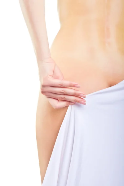 Rear view of a woman's body — Stock Photo, Image