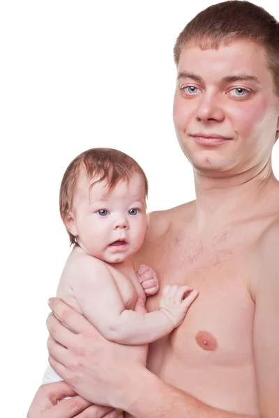 Père avec bébé — Photo