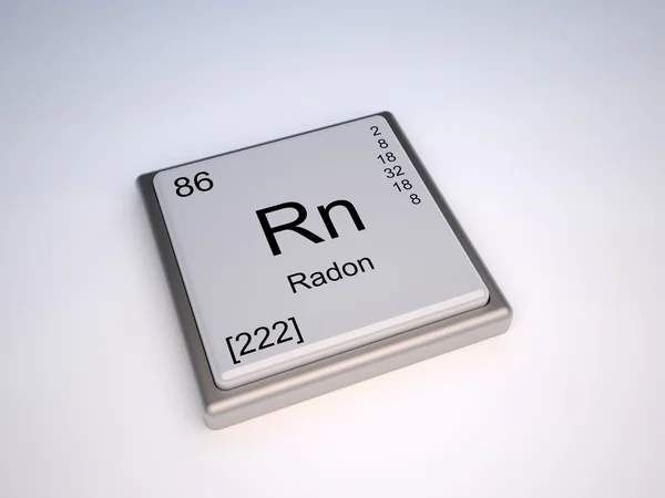 Radon uit periodieke tabel — Stockfoto