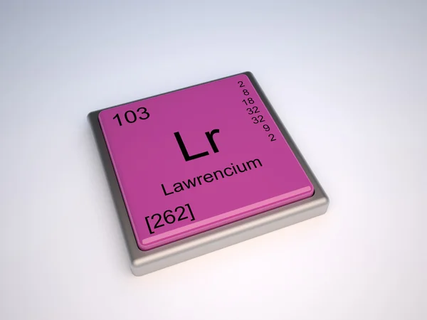 Lawrencium — Zdjęcie stockowe