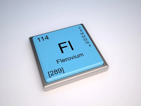 114 flerovium — 图库照片