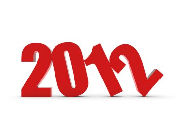 2012 takvimi kırmızı arka plan