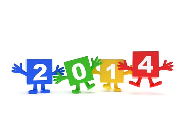 2014 カレンダーの背景 — ストック写真