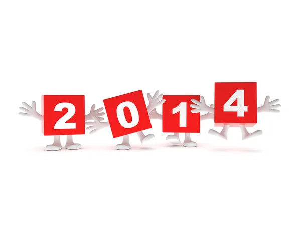2014 カレンダーの背景 — ストック写真