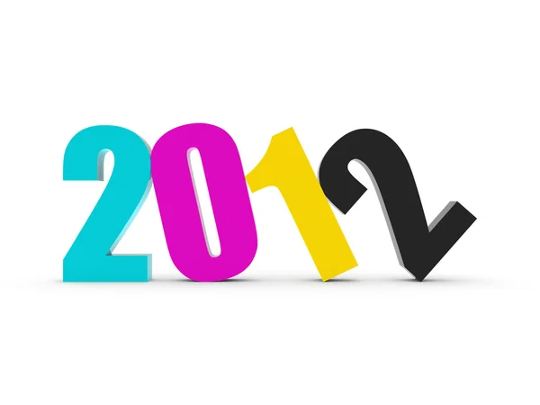 Calendario 2012 CMYK sfondo — Foto Stock