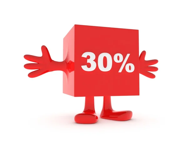 30% — Fotografia de Stock
