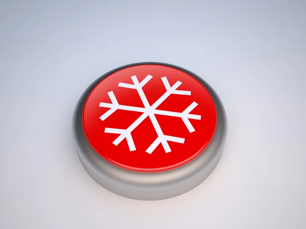 Red ice glossy button