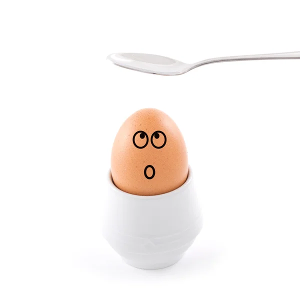 Przestraszony jaj — Zdjęcie stockowe