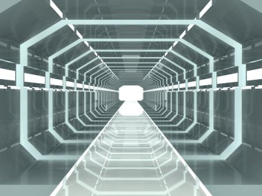 Science Fiction Corridor clipart