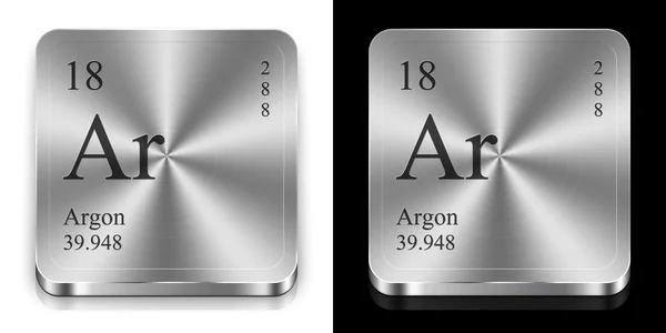 Argon from periodic table — Stock Photo, Image