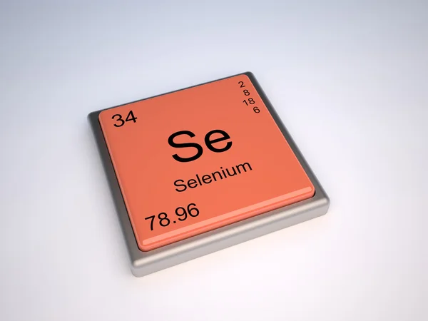 Selenium from periodic table — Stock Photo, Image