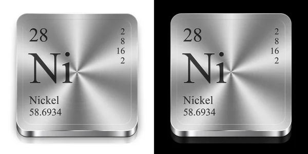 Nickel from periodic table — Stock Photo, Image