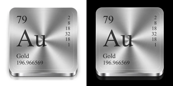 Zlato z periodické tabulky — Stock fotografie
