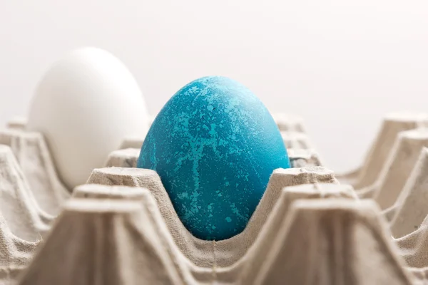 Uovo blu di Pasqua — Foto Stock