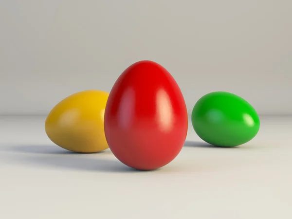 Paaskleurige eieren — Stockfoto