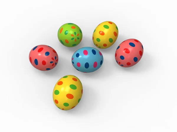 Easter eggs, color pack collection — Stock Photo, Image