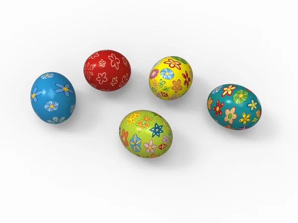 Velikonoční vajíčka, barevná kolekce pack — Stock fotografie
