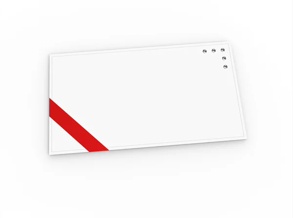 Blank greeting card (for greeting or congratulation) — Stock Photo, Image