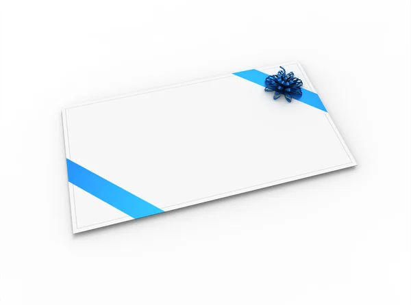 Blank greeting card (for greeting or congratulation) — Stock Photo, Image