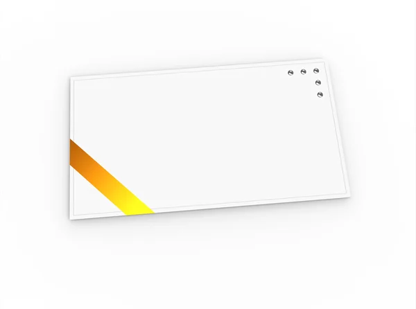 Blank greeting card (for greeting or congratulation) — Stock Photo, Image