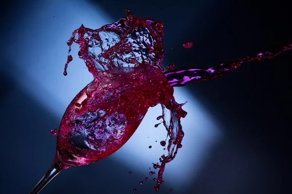 Wine splashing Stock Image