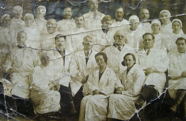 Oude foto verpleegkundigen — Stockfoto
