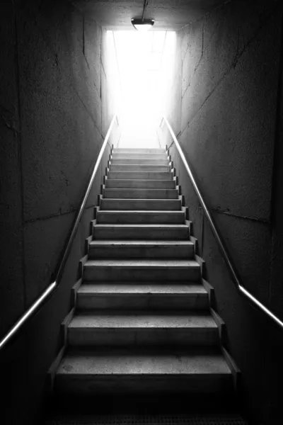 黑色和白色楼梯 免版税图库照片