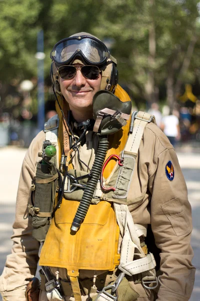 Piloto militar estadounidense — Foto de Stock
